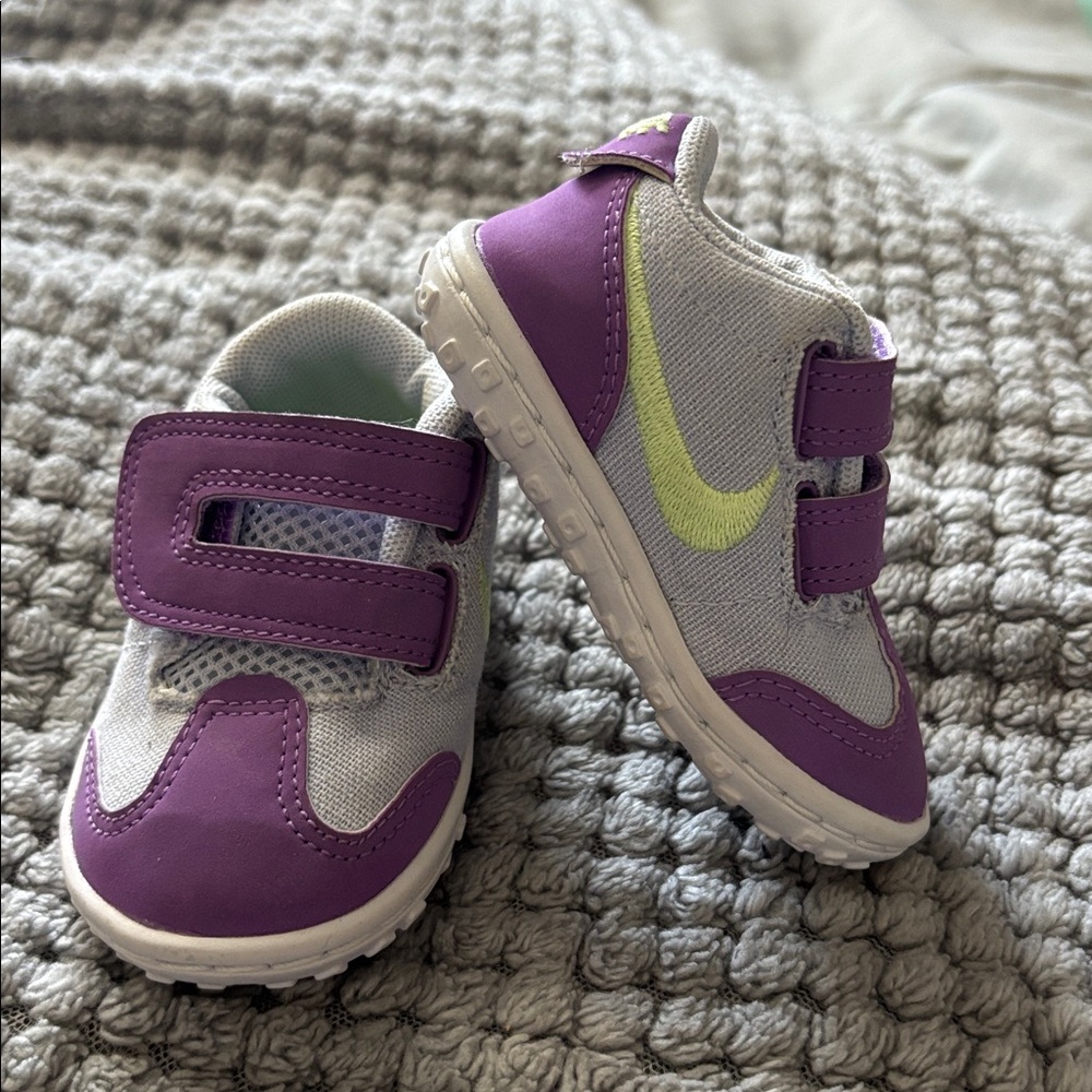 Purple and Gray Baby Sneakers